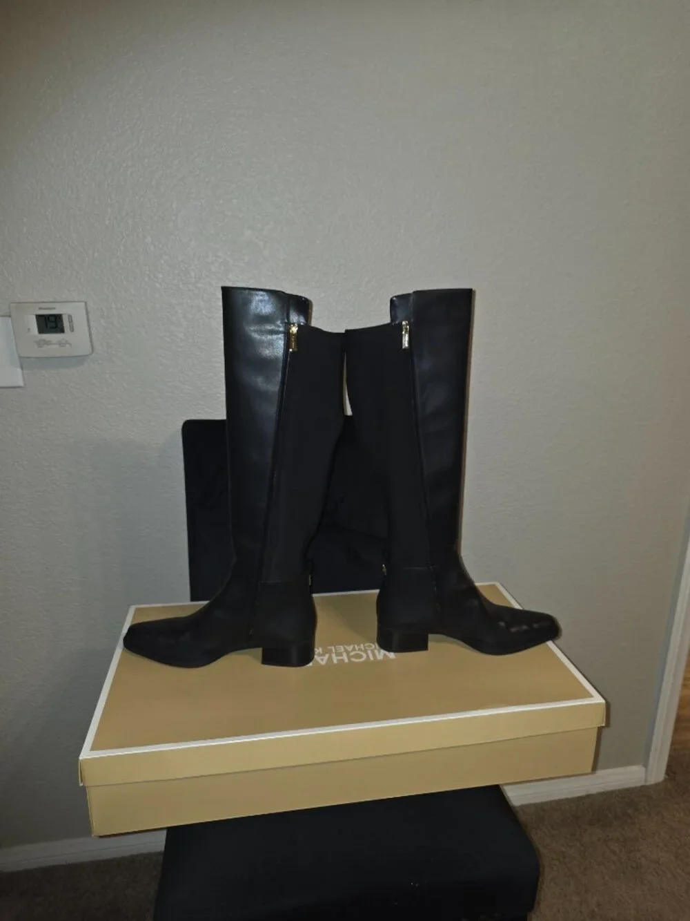 MICHAEL Michael Kors Women's Lex Block Heel Boots - Black - Size 10